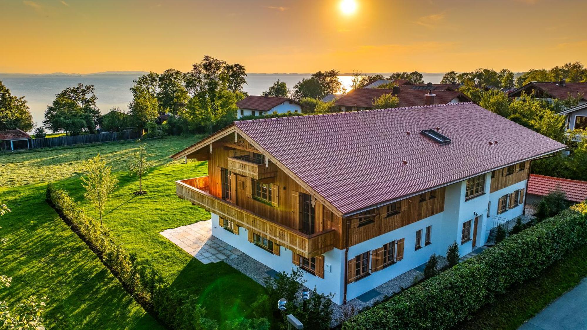 Graf Chiemo - Direkt Am Chiemsee Mit Separatem Seezugang Chieming